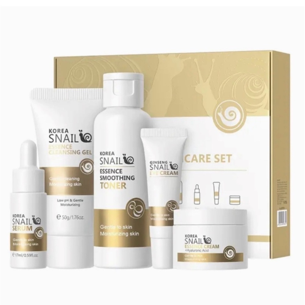 Korean Skin Care Set 5 Piece Lux Snail Skin Care